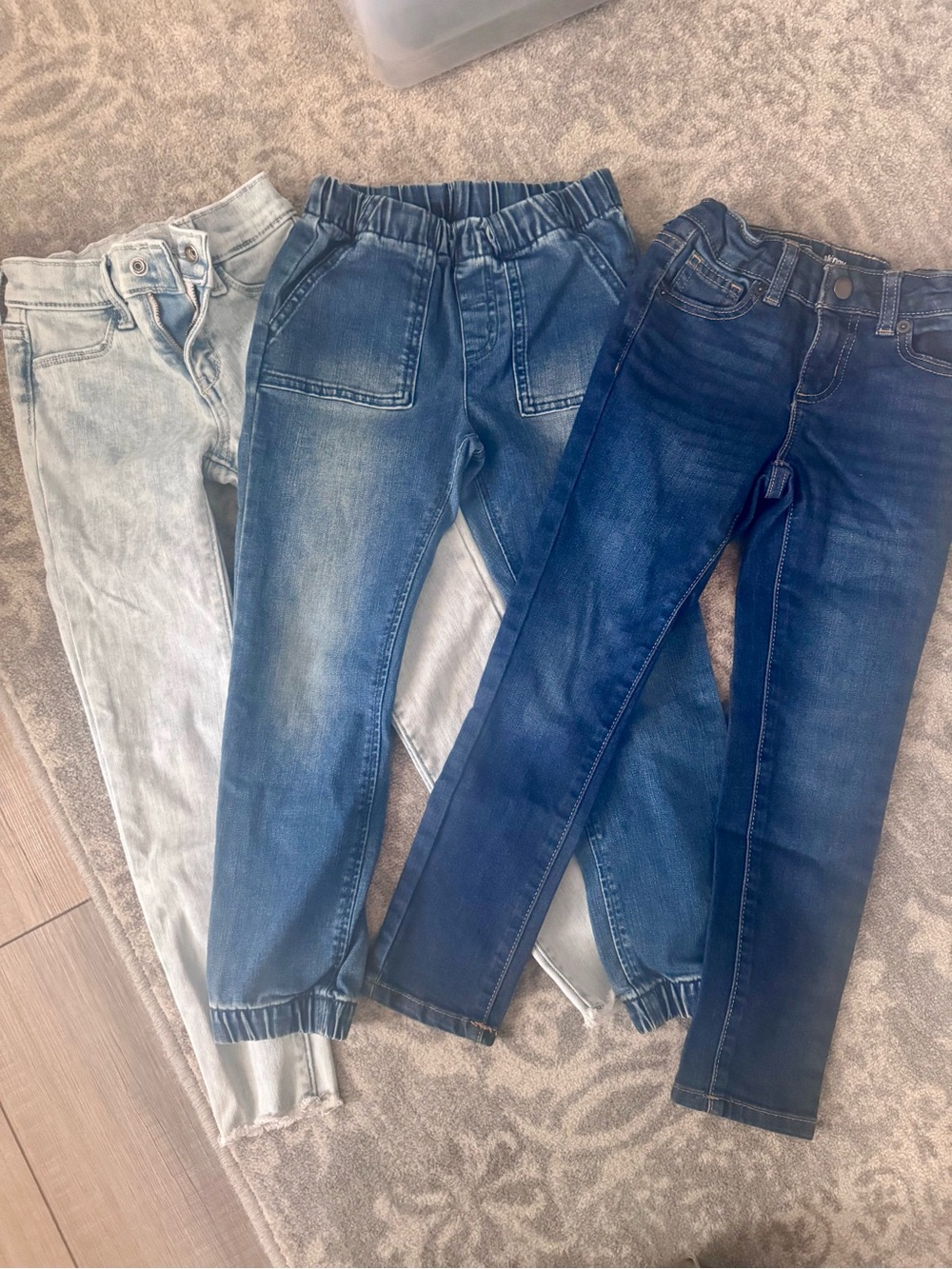 Kids Stretch Denim Jeans - Assorted Blue Washes sz 6/7
